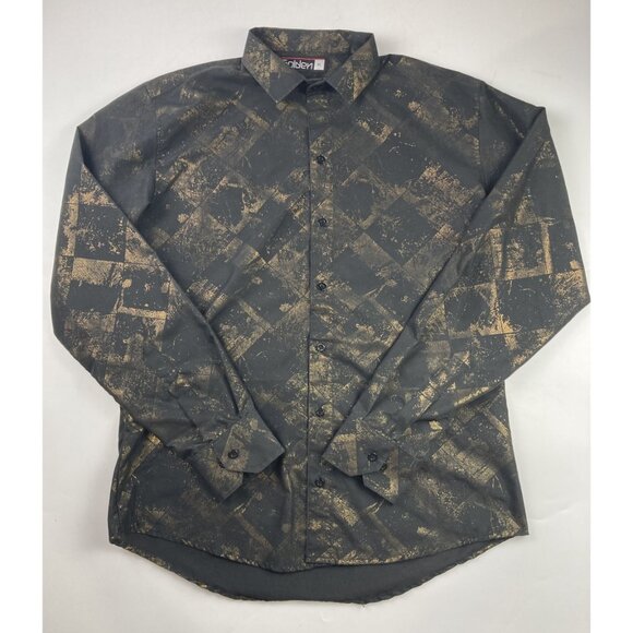 4 Lot Men's XL Yongster/Lamasini/Golden Fashion Button Up Long Sleeve Shirts - Picture 5 of 9